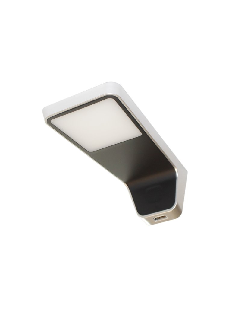 LENA 2 USB - černá/aluminium - neutrální bílá